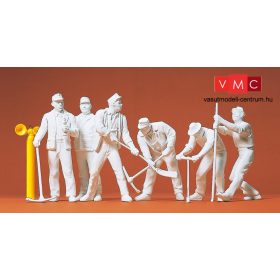 Preiser 45182 Pályamunkások, 6 db - festetlen (G)
