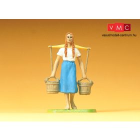 Preiser 47104 Dézsákat vállán hordó parasztlány (1:25)