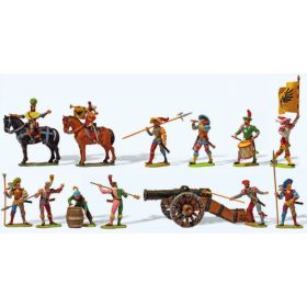 Preiser 49300 Középkori katonák (1/45) - Elastolin