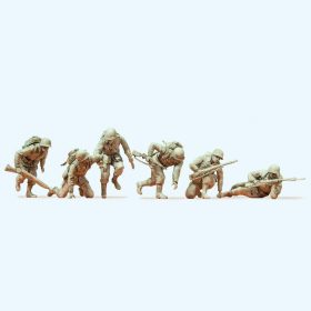 Preiser 64017 US infantry D-Day 1944 1/35 figura makett