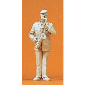   Preiser 64361 Military Band Tenor Saxophonist 1/35 figura makett