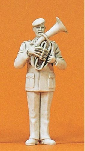 Preiser 64364 Military Band Tenor Horn Player 1/35 figura makett