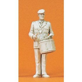   Preiser 64372 Military Band Medium Drumm Player 1/35 figura makett