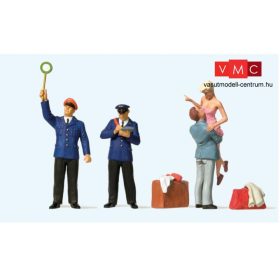   Preiser 65377 Forgalmi szolgálattevő és vonatvezető utasokkal (0)