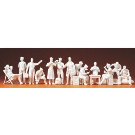   Preiser 67001 Pilots and ground crew, Luftwaffe 1/48 figura makett