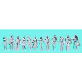 Preiser 68292 Járókelők, festetlen (1:50)