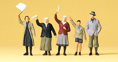 Preiser 72413 Civilian waving at the side of the road 1/72 figura modell