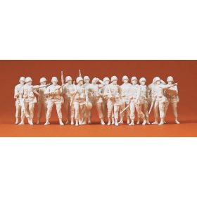   Preiser 72500 US infantry modern, unpainted, 16 pcs 1/72 figura makett