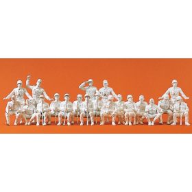   Preiser 72503 German Motorized Infantry/Panzergrenadiers, unpainted, 20 pieces (suitable for SdKfz 251) 1/72 figura makett
