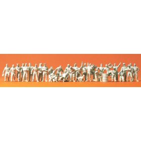   Preiser 72509 Luftwaffe, fighter/fighter pilot, unpainted, 32 pieces 1/72 figura makett