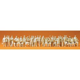   Preiser 72510 Pilots + passengers 1925, unpainted, 36 pieces 1/72 figura makett