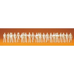   Preiser 72513 Uniformed, summery unpainted, 24 pcs 1/72 figura makett