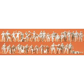   Preiser 72516 Luftwaffe paratroopers, unpainted, 40 pcs 1/72 figura makett