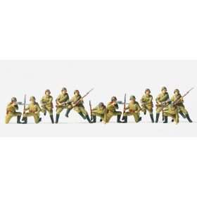   Preiser 72523 Soviet infantry mounted, unpainted, 12 pcs 1/72 figura makett