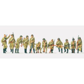   Preiser 72525 Soviet Infantry mounted, unpainted, 12 pcs 1/72 figura makett