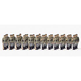   Preiser 72533 German infantry lined up unpainted, 36 figures 1/72 figura makett