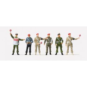   Preiser 72534 Bundeswehr Feldjäger, unpainted, 6 pieces 1/72 figura makett