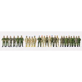   Preiser 72535 Bundeswehr In the barracks yard, unpainted, 26 pieces 1/72 figura makett
