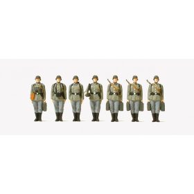   Preiser 72536 German grenade launcher squad, unpainted, 7 figures 1/72 figura makett