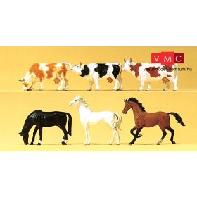 Preiser 75019 Lovak és tehenek (TT)
