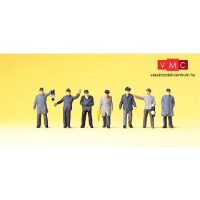   Preiser 75034 Vasutasok vontatási telepre és tolatószemélyzet (TT)