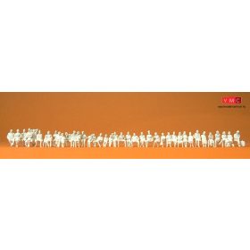   Preiser 75101 Ülő utasok személykocsikba vagy buszokba - festetlen (TT)