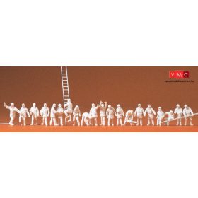 Preiser 79004 Tűzoltók bevetésen - festetlen (N)