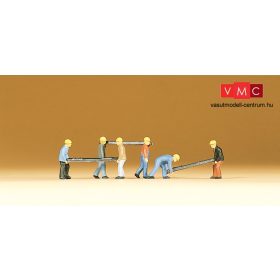 Preiser 79034 Vasúti pályamunkások talpfákkal (N)