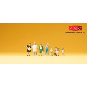 Preiser 79097 Krause pék és vásárlói (N)