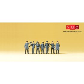   Preiser 79147 Vasutasok vontatási telepre és tolatószemélyzet (N)