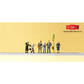   Preiser 79148 Várakozó utasok villamos vagy buszmegállóban (N)