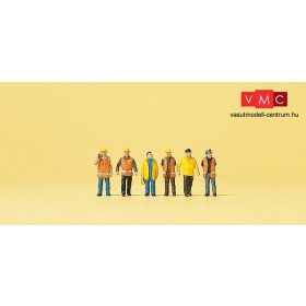 Preiser 79154 Munkások védőuhában és sisakban (N)