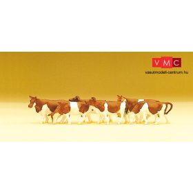 Preiser 79155 Tehenek, barna-fehér (N)