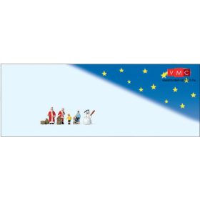 Preiser 79226 Mikulások gyerekekkel és hóemberrel (N)