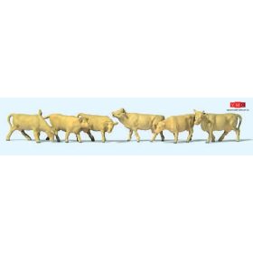 Preiser 79229 Tehenek, világosbarna foltos (N)