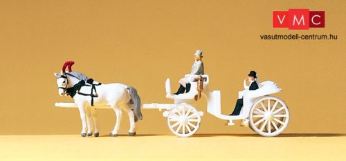Preiser 79479 Esküvői nyitott hintó lovakkal és figurákkal (N)