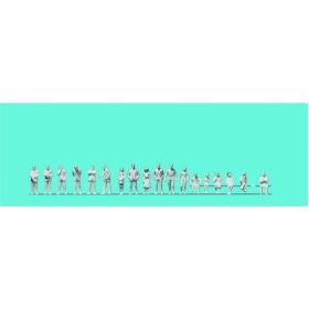   Preiser 80994 Járókelők és ülő emberek, festetlen (1:200)