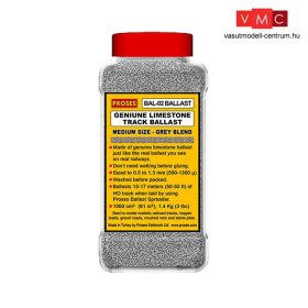 Proses BAL-02 Ágyazatkő, kevert szürke, 1.4 Kg (3 lbs) HO/OO