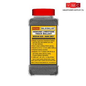 Proses BAL-03 Ágyazatkő, sötétszürke, 1.4 Kg (3 lbs) HO/OO