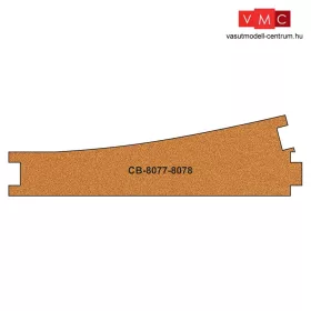 Proses CB-8077-8 Méretre vágott parafa ágyazat - hosszú váltó R8077-8078, 10 db (H0)