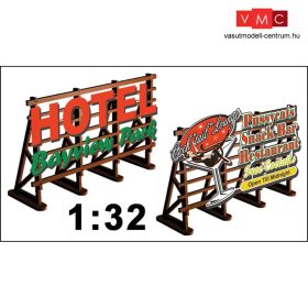 Proses LS-320 Amerikai reklámtábla készlet, No:3 - LC Pussycats + Hotel Bayview (1)