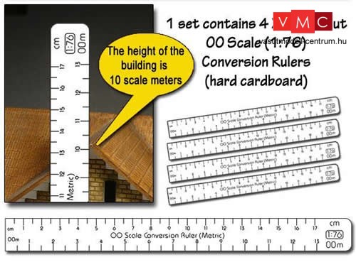 Proses PR-CR-76M 1:76 Scale Conversion Ruler (Metric) OO