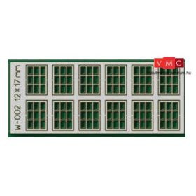 Proses W-002  Ablakkészlet, 12 x 17 mm, 12 db - LC (HO/OO)