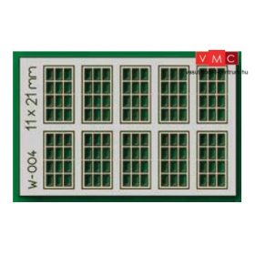 Proses W-004 Ablakkészlet, 11 x 21 mm, 10 db (HO/OO)