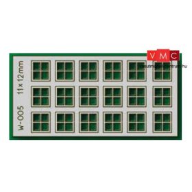 Proses W-005  Ablakkészlet, 11 x 12 mm, 18 db - LC (HO/OO)