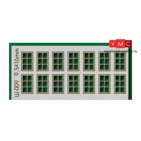 Proses W-009 Ablakkészlet 9.5 x 16 mm, 14 db - LC (HO/OO)