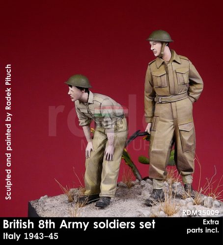 RDM35009 British 8th Army soldiers, 1943-45 figura makett