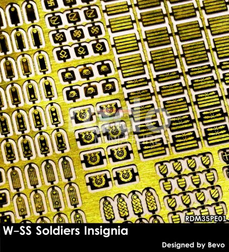 RDM35PE01 W-SS Soldiers Insignia set (photo-etched parts)