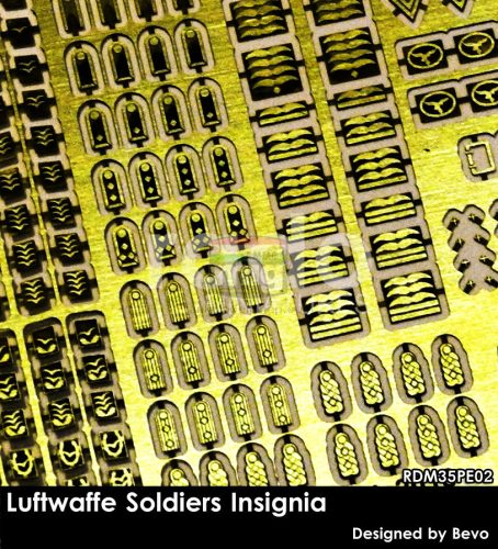 RDM35PE02 Luftwaffe Soldiers Insignia set (photo-etched parts)