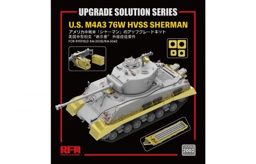 RFM2002 Upgrade Solution for U.S. M4A3 76W HVSS Sherman 1/35 fotómaratott kiegészítők